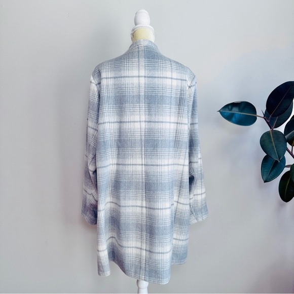 Torrid Plaid Wool Blend Midi Coat 3X - Picture 8 of 9